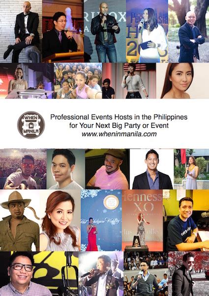 hostbureau events|101 Best Event Hosts for Hire in the Philippines .